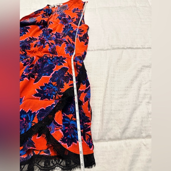 Lovers and Friends Women Passion Floral Can't Let Go Lace Trim Romper Large - Picture 11 of 12